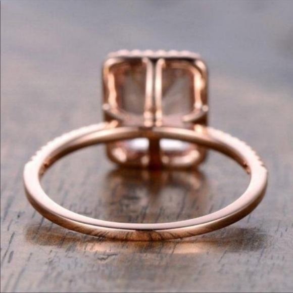 NEW 18K ROSE GOLD MORGANITE RING - Picture 3 of 4
